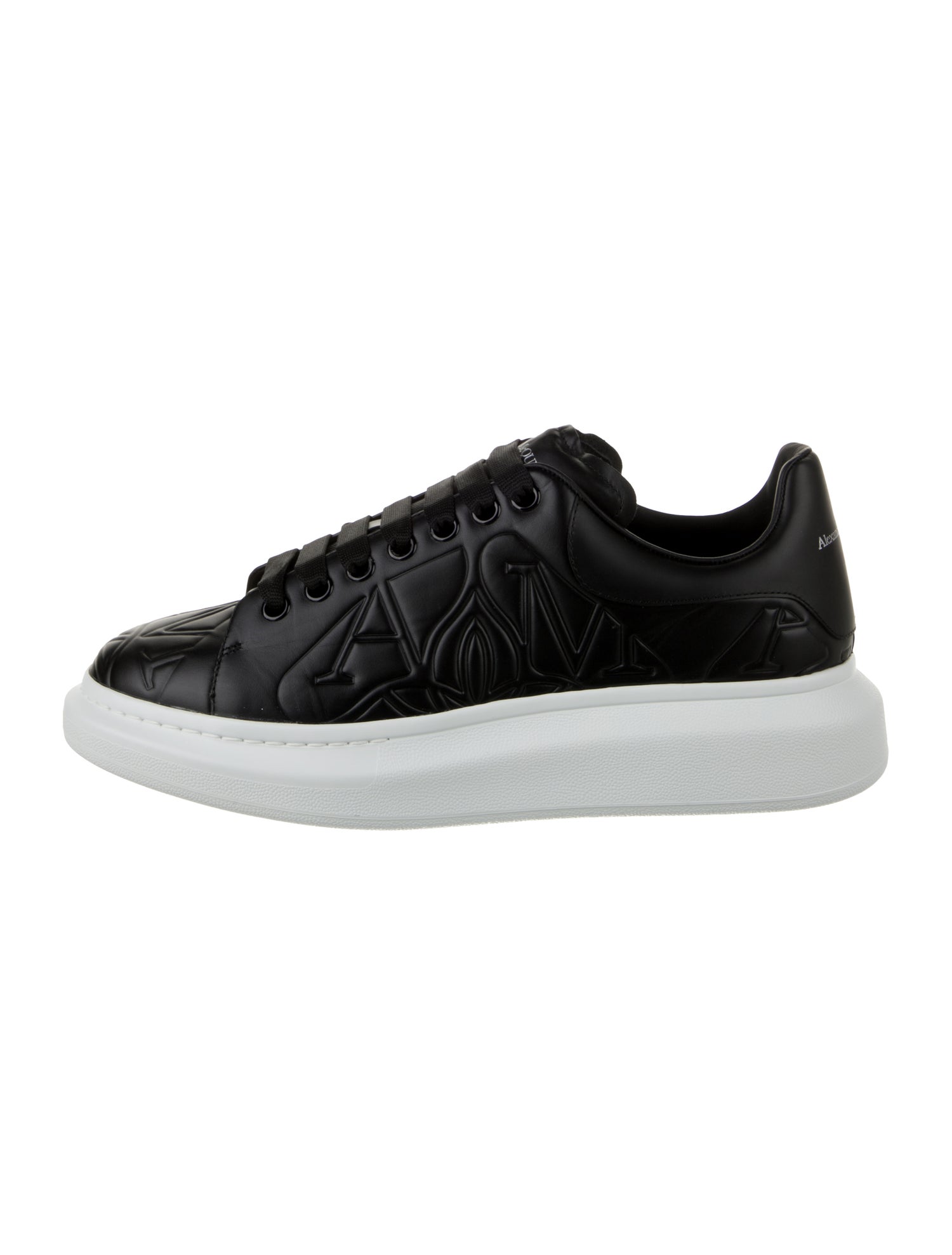 Alexander McQueen Leather Printed Chunky Sneakers