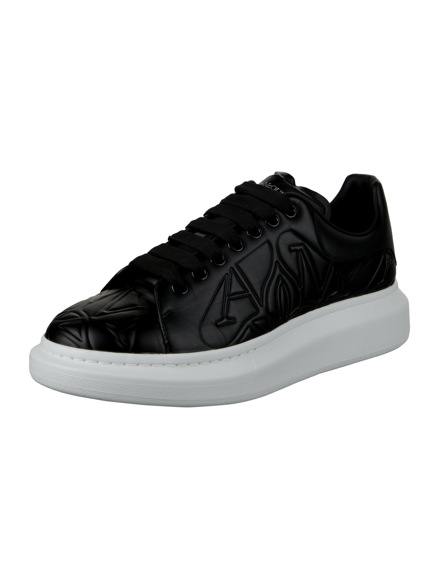 Alexander McQueen Leather Printed Chunky Sneakers