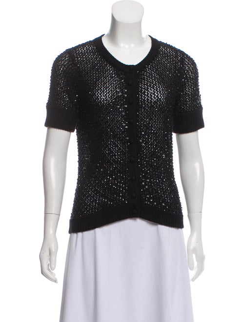 Cassin Silk Knit Cardigan Black