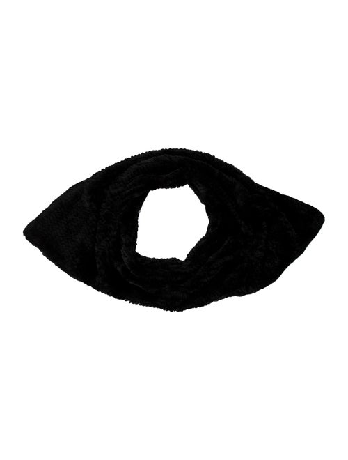 Cassin Rabbit Fur Capelet Black