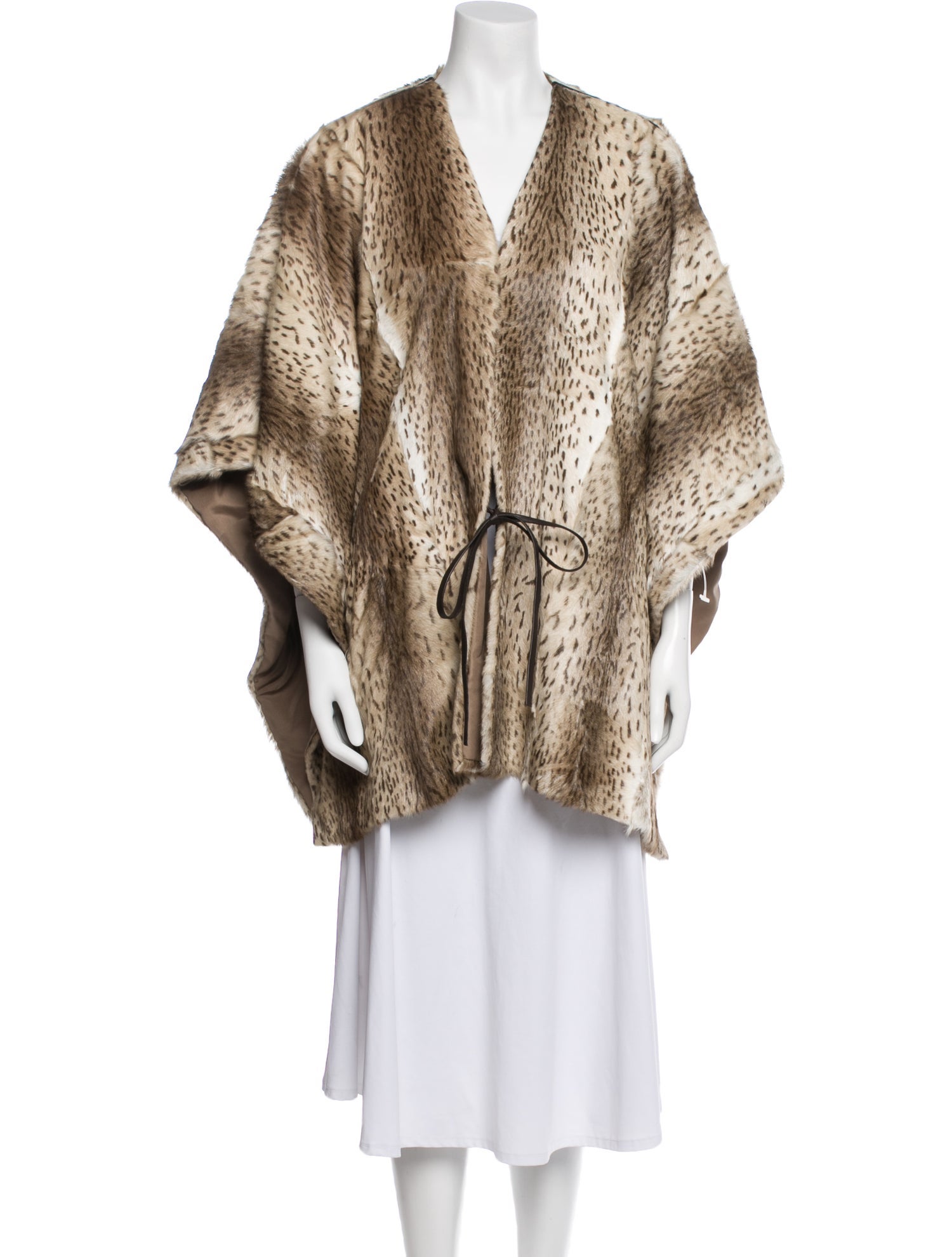 Cassin Ponyhair Animal Print Fur Jacket