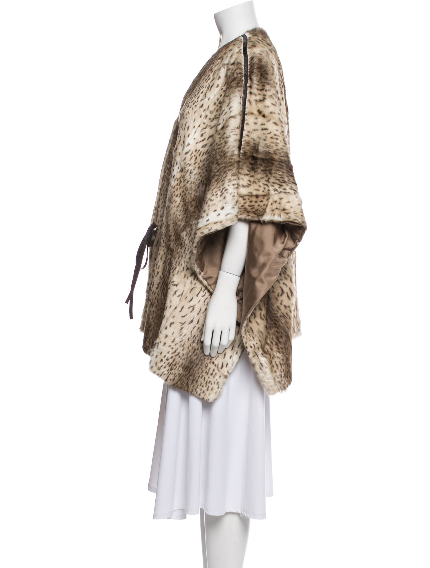 Cassin Ponyhair Animal Print Fur Jacket