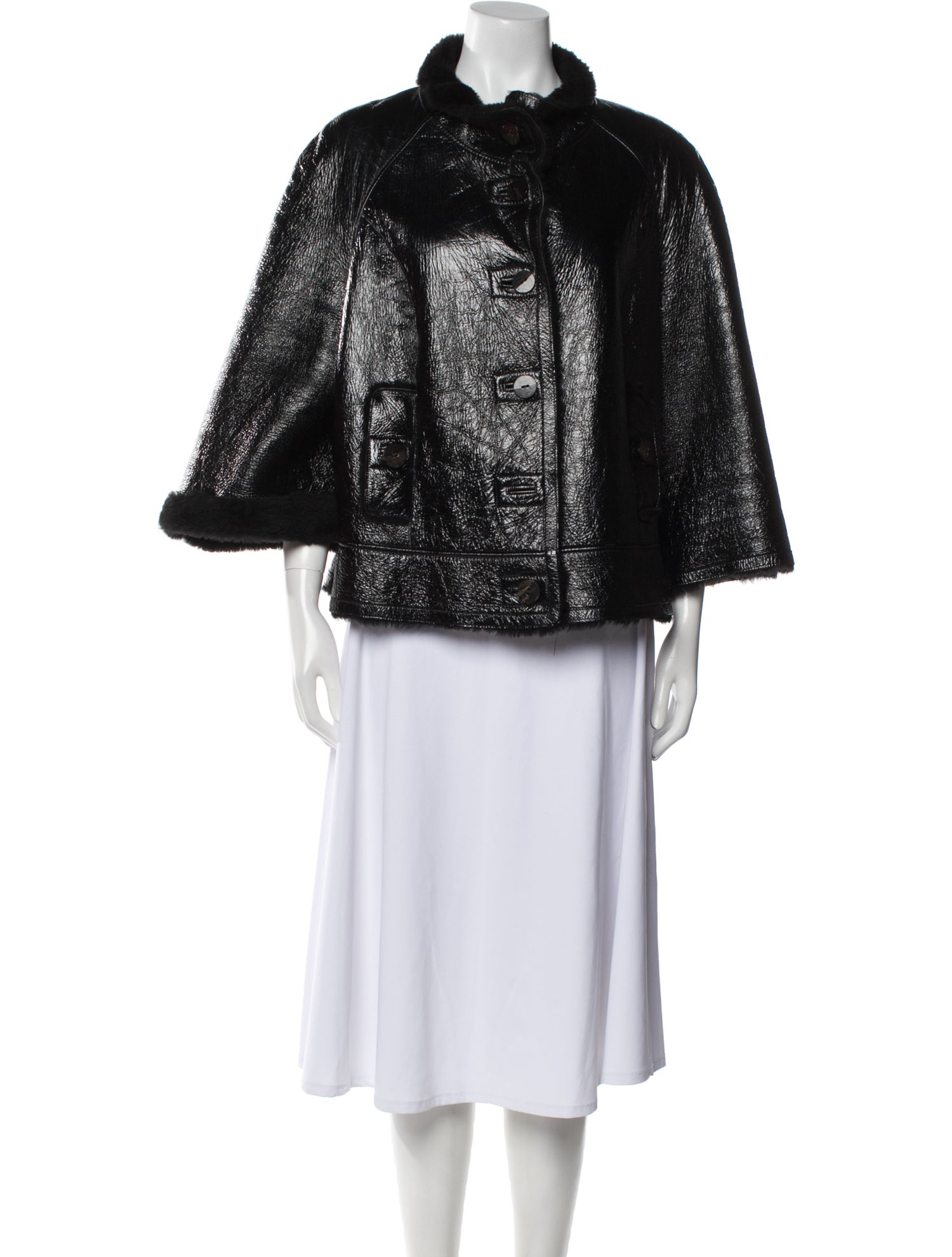 Cassin Shearling Printed Faux Fur Jacket