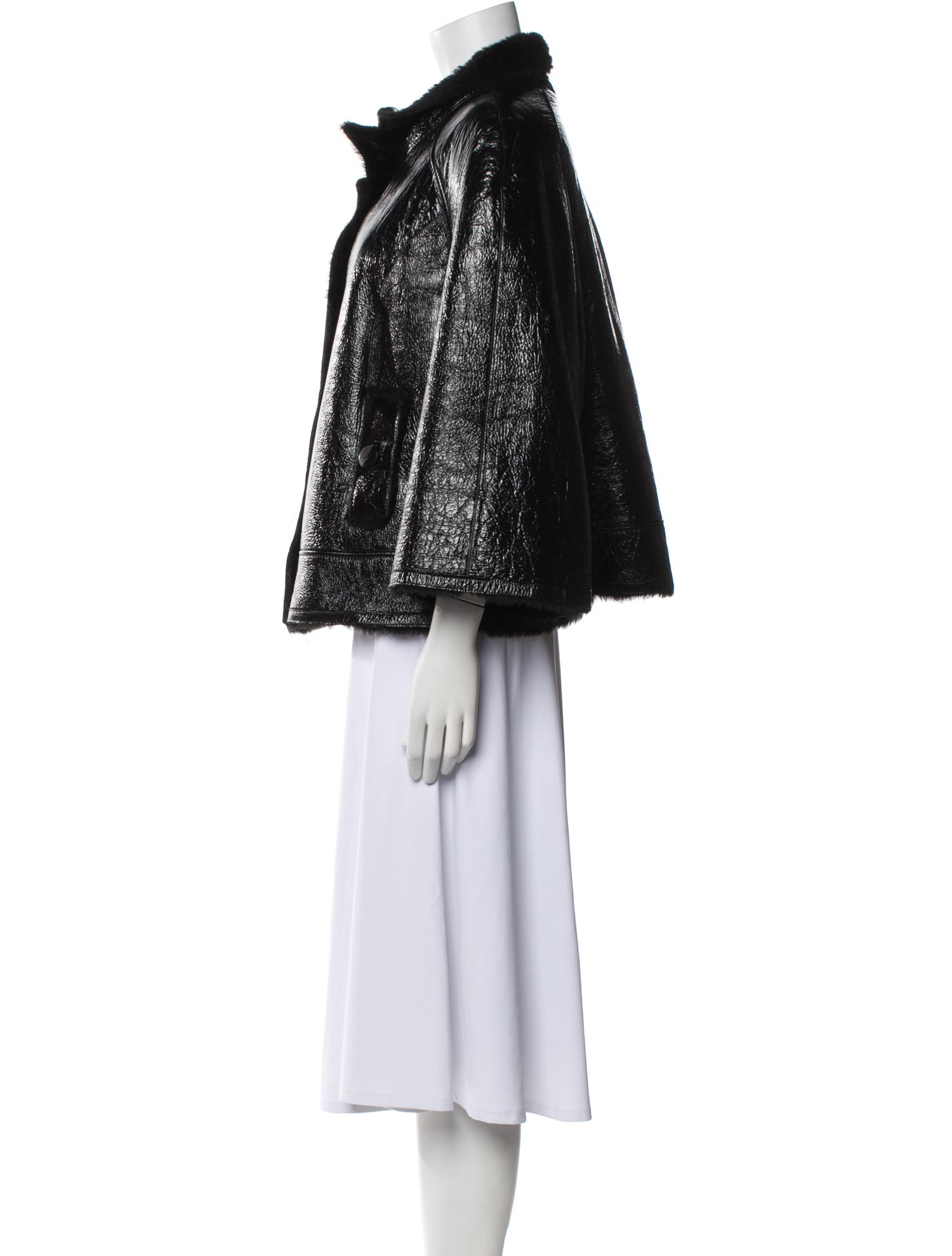 Cassin Shearling Printed Faux Fur Jacket