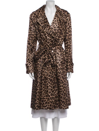 Cassin Animal Print Trench Coat