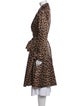 Cassin Animal Print Trench Coat