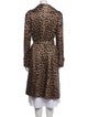 Cassin Animal Print Trench Coat