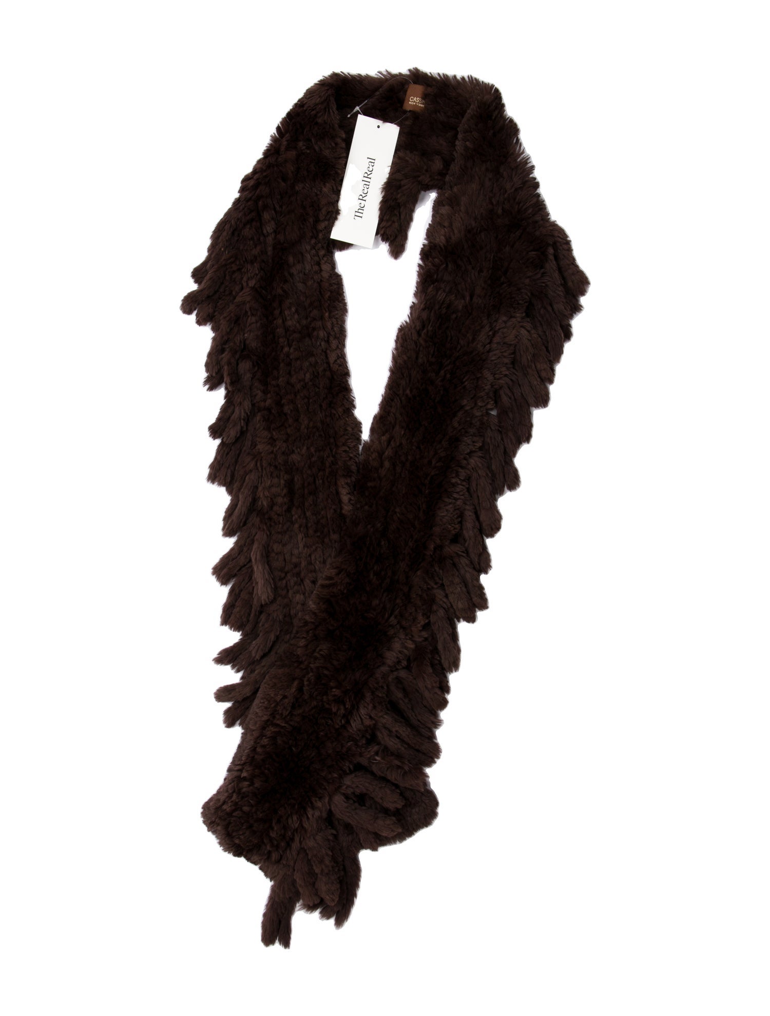 Cassin Faux Fur Animal Print Scarf