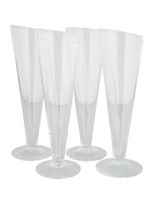 Carlo Moretti Set of 4 Carlo Moretti Cartoccio Champagne Flutes