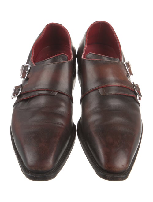 Corthay Leather Monk Straps