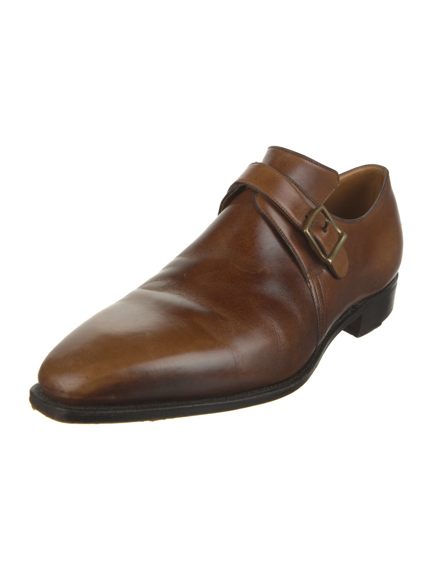 Corthay Leather Monk Straps