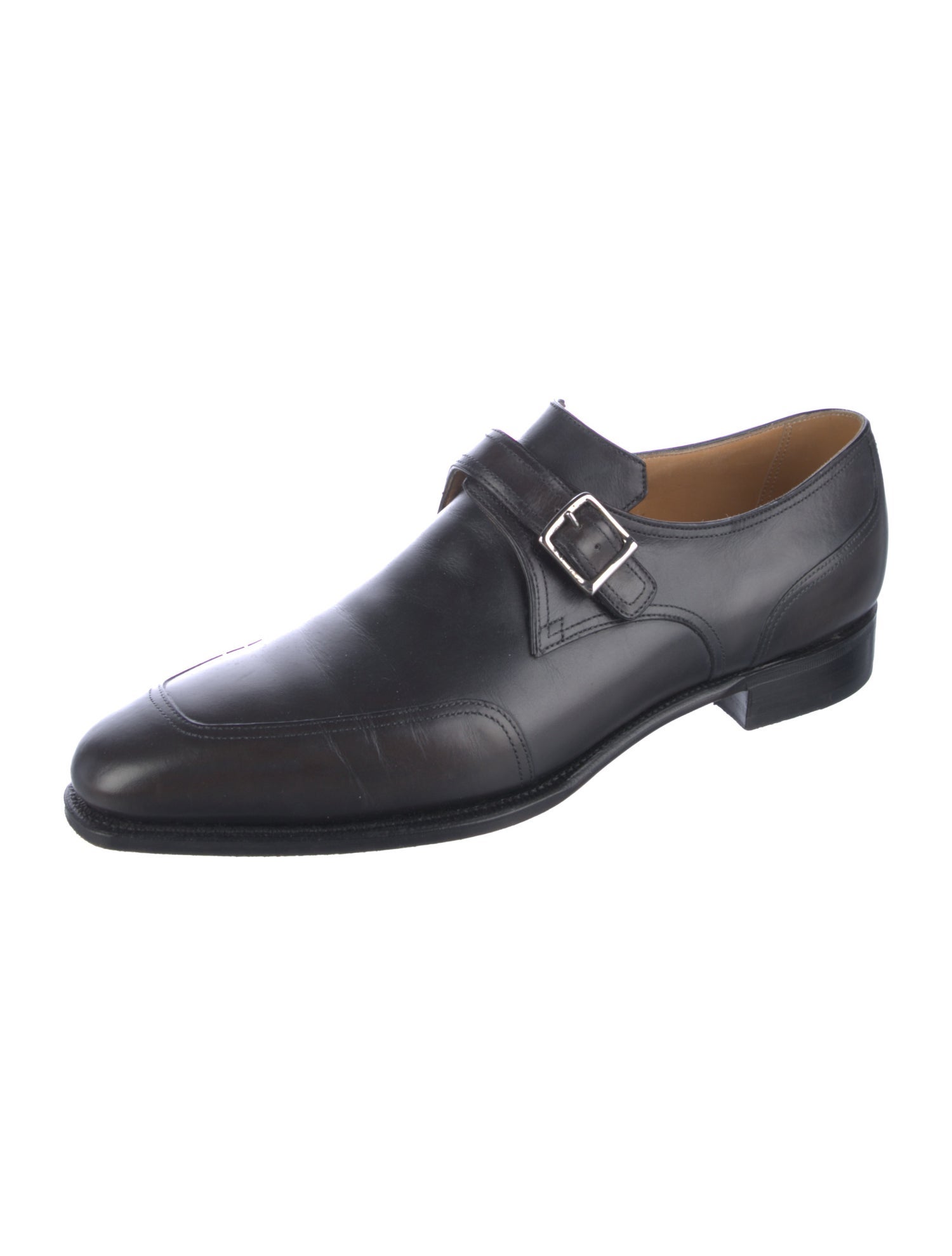 Corthay Leather Monk Straps