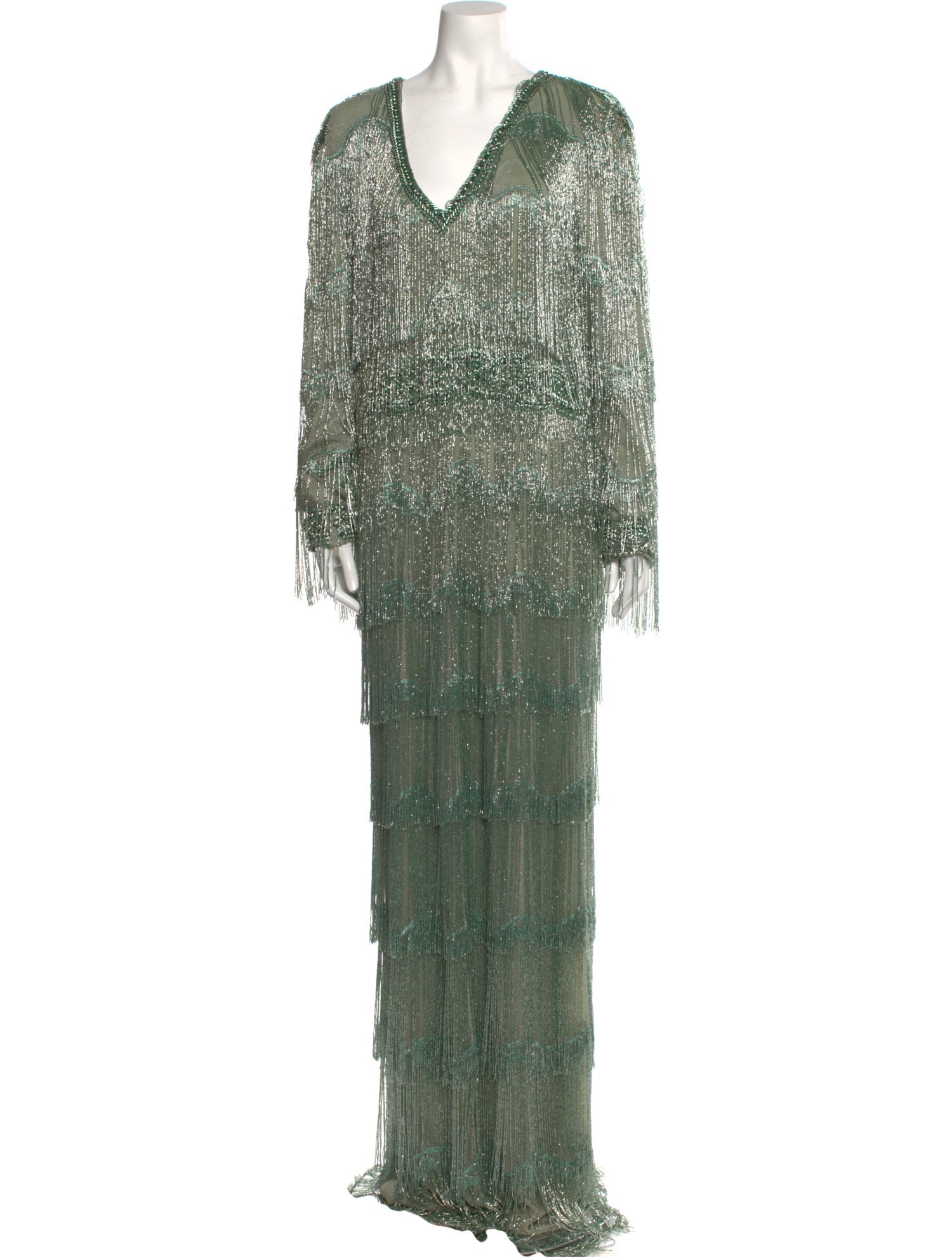 Cucculelli Shaheen V-Neck Long Dress