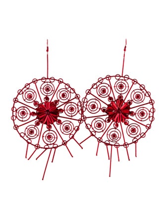 Cucculelli Shaheen Crystal Embellished Statement Drop Earrings