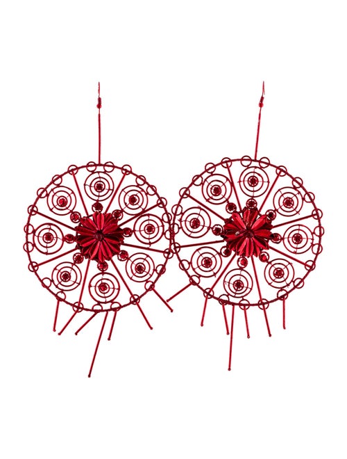 Cucculelli Shaheen Crystal Embellished Statement Drop Earrings