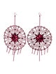 Cucculelli Shaheen Crystal Embellished Statement Drop Earrings