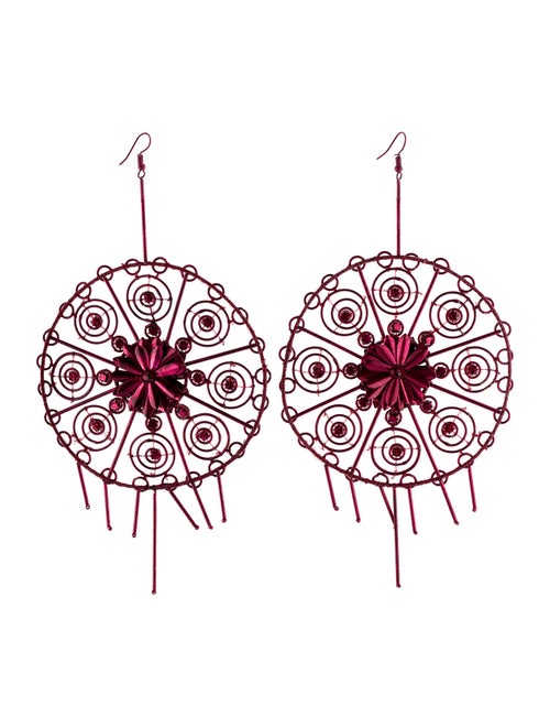 Cucculelli Shaheen Crystal Embellished Statement Drop Earrings