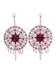 Cucculelli Shaheen Crystal Embellished Statement Drop Earrings