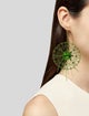 Cucculelli Shaheen Crystal Flower Statement Drop Earrings