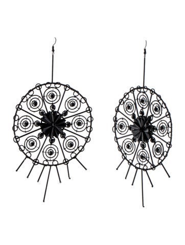 Cucculelli Shaheen Drop Crystal Embellished Statement Earrings