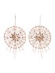 Cucculelli Shaheen Crystal Round Statement Drop Earrings