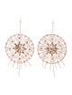 Cucculelli Shaheen Crystal Round Statement Drop Earrings