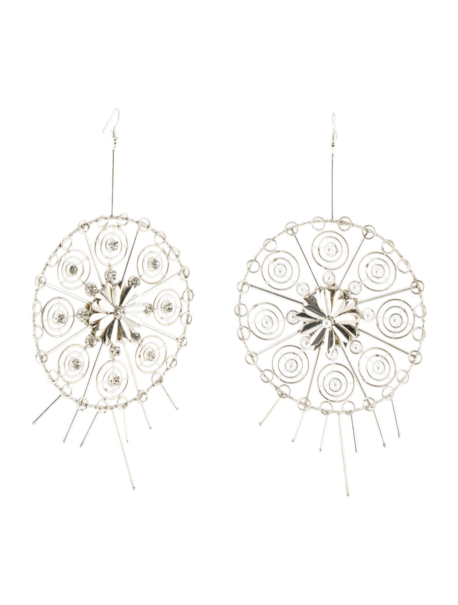 Cucculelli Shaheen Oversized Round Drop Earrings