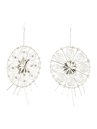 Cucculelli Shaheen Oversized Round Drop Earrings