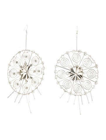 Cucculelli Shaheen Drop Oversized Round Earrings