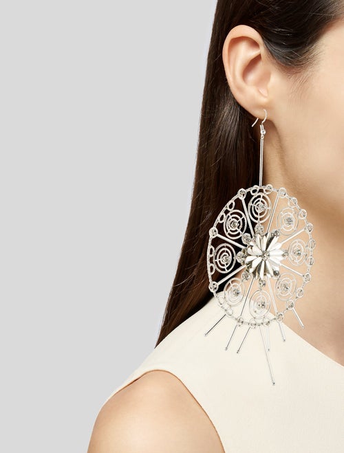 Cucculelli Shaheen Oversized Round Drop Earrings