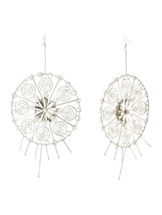 Cucculelli Shaheen Oversized Round Drop Earrings