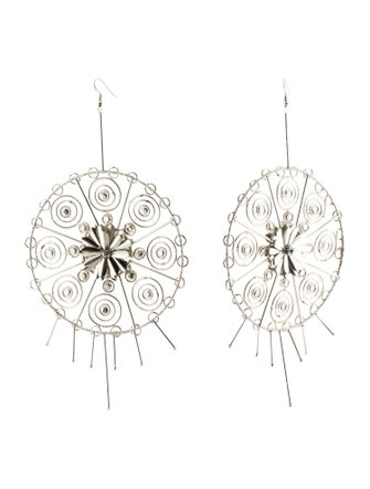 Cucculelli Shaheen Oversized Round Drop Earrings