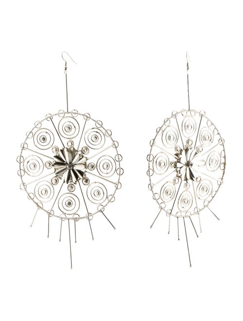 Cucculelli Shaheen Oversized Round Drop Earrings