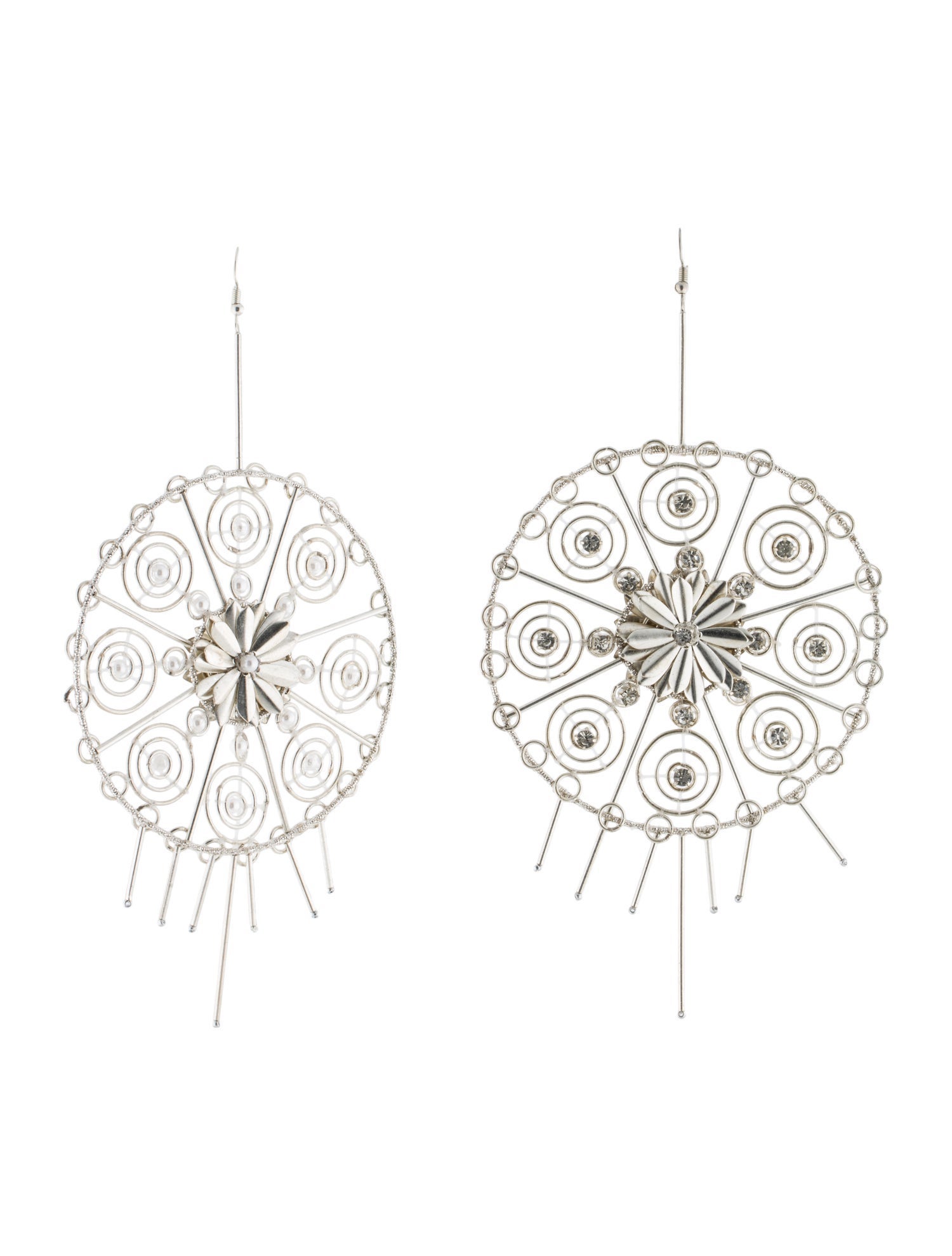 Cucculelli Shaheen Oversized Round Drop Earrings
