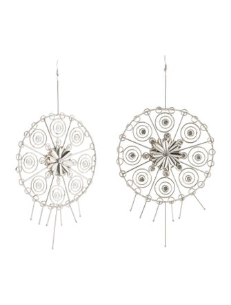Cucculelli Shaheen Oversized Round Drop Earrings
