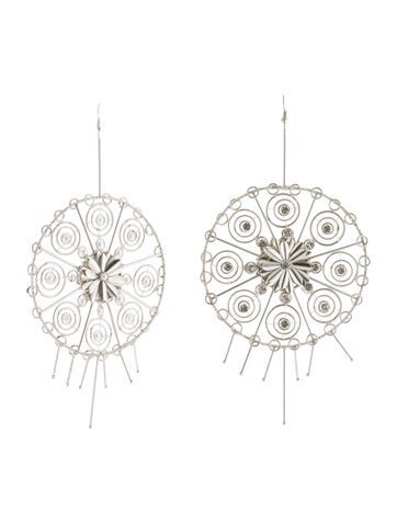 Cucculelli Shaheen Drop Oversized Round Earrings