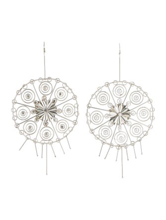 Cucculelli Shaheen Oversized Round Drop Earrings