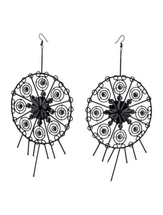 Cucculelli Shaheen Oversized Round Drop Earrings