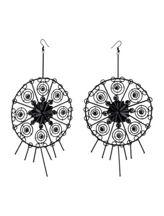 Cucculelli Shaheen Oversized Round Drop Earrings