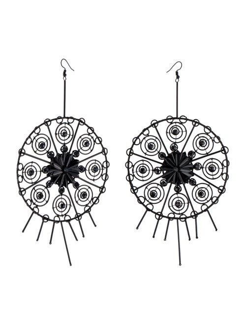 Cucculelli Shaheen Oversized Round Drop Earrings