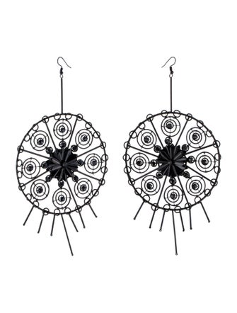 Cucculelli Shaheen Oversized Round Drop Earrings