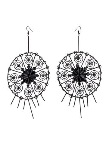 Cucculelli Shaheen Drop Oversized Round Earrings