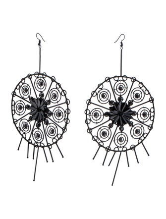 Cucculelli Shaheen Oversized Round Drop Earrings