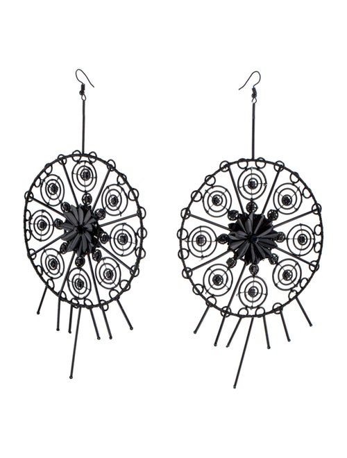 Cucculelli Shaheen Oversized Round Drop Earrings