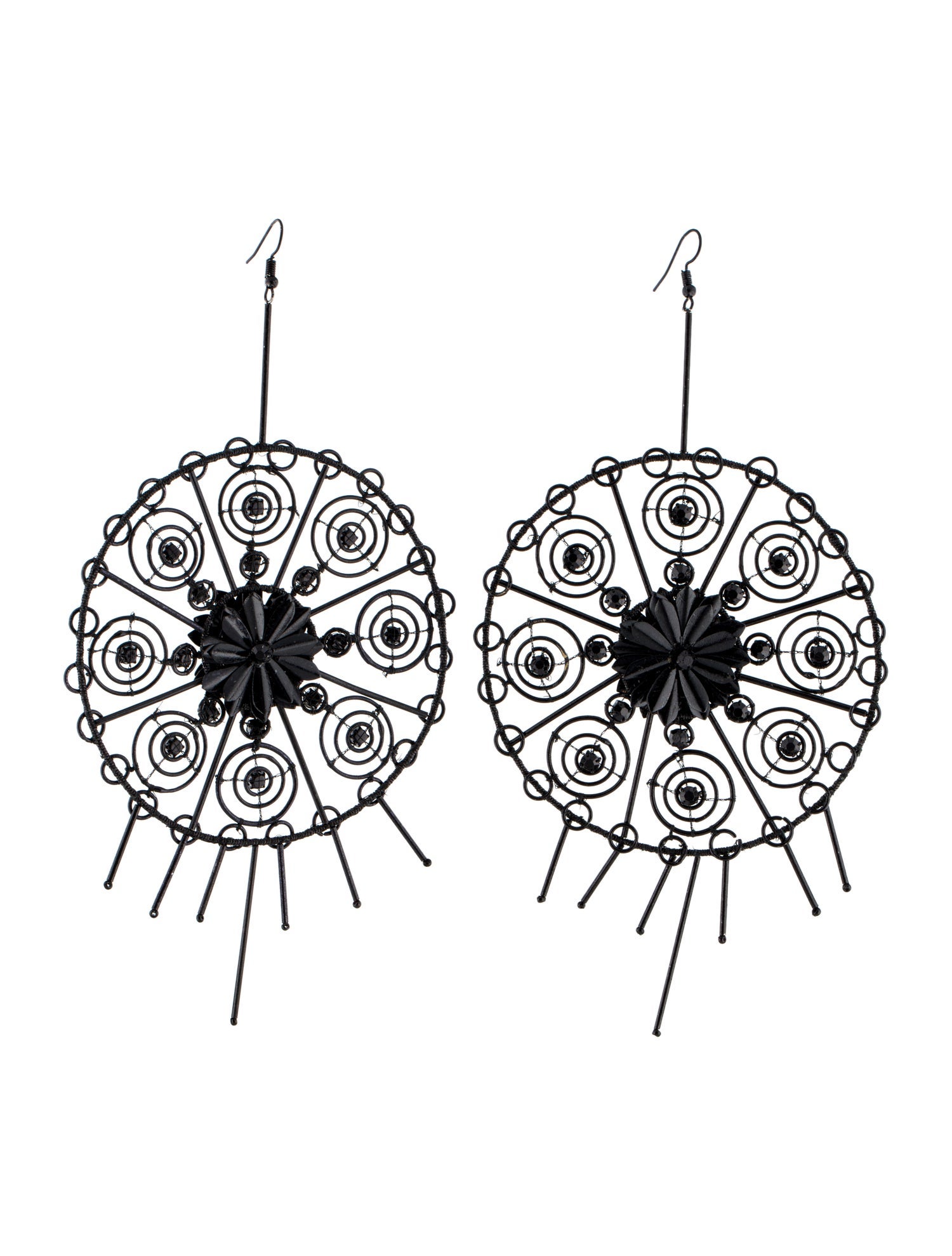 Cucculelli Shaheen Oversized Round Drop Earrings