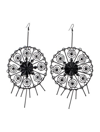 Cucculelli Shaheen Oversized Round Drop Earrings