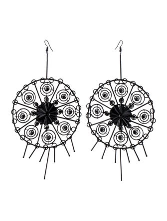 Cucculelli Shaheen Oversized Round Drop Earrings