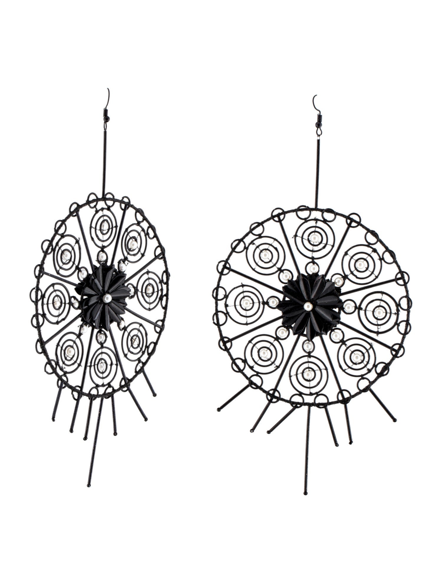 Cucculelli Shaheen Oversized Round Drop Earrings