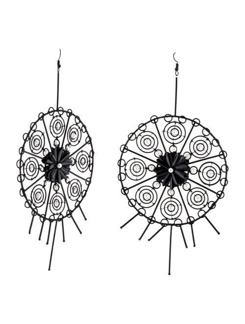 Cucculelli Shaheen Oversized Round Drop Earrings