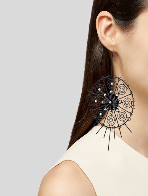 Cucculelli Shaheen Oversized Round Drop Earrings